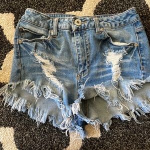 High rise booty shorts